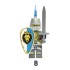 Blue Lion Knight Medieval Knight Archer Minifigures