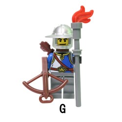 Blue Lion Knight Medieval Knight Archer Minifigures