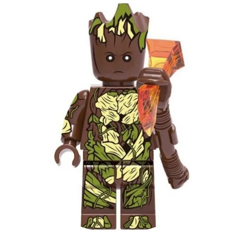 lego minifigure Marvel Minifigure Groot Marvel building block bricks toys