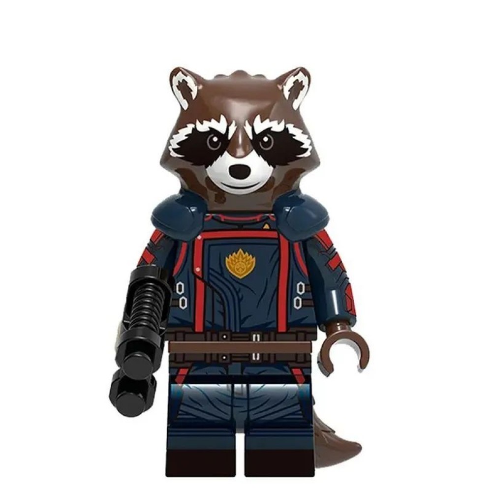 lego minifigure Marvel Minifigure Rocket Raccoon (Guardians of the Galaxy Vol. 3) Marvel building block bricks toys