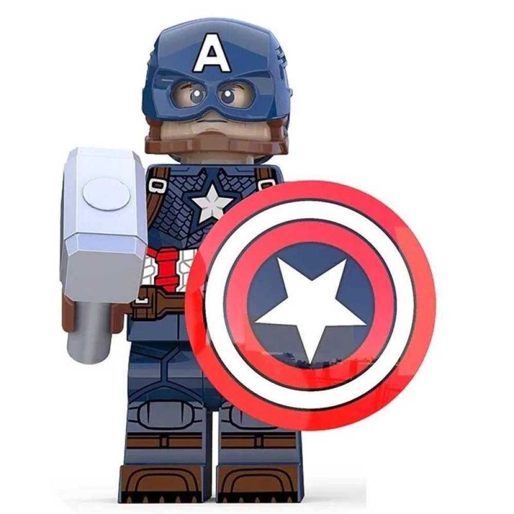 lego minifigure Marvel Minifigure Captain America Marvel building block bricks toys