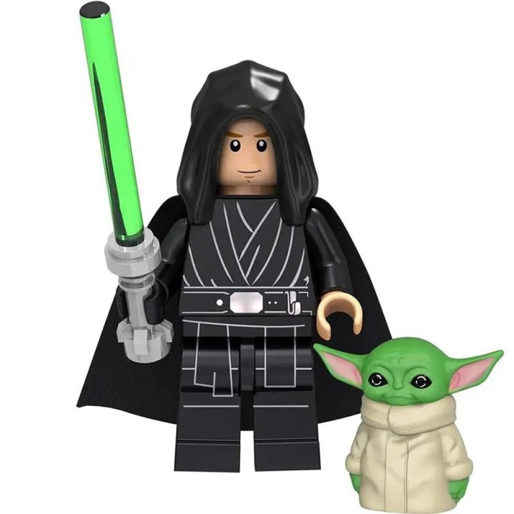 lego minifigure Star Wars Minifigure Luke Skywalker with Grogu Star Wars building block bricks toys lego minifigure Star Wars Minifigure Luke Skywalker with Grogu Star Wars building block bricks toys