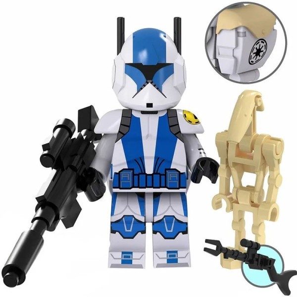 Star Wars Minifigure Clone with Battle Droid Star Wars Minifigure Clone with Battle Droid