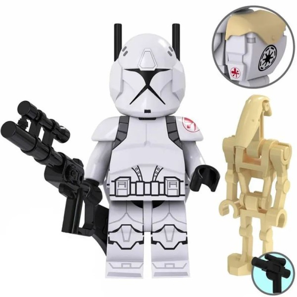 Star Wars Minifigure Clone with Battle Droid Star Wars Minifigure Clone with Battle Droid