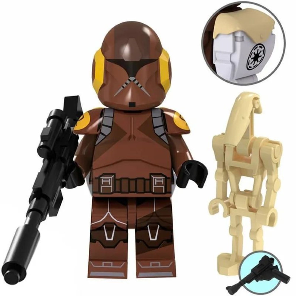 lego minifigure Star Wars Minifigure Clone with battle droid Star Wars building block bricks toys lego minifigure Star Wars Minifigure Clone with battle droid Star Wars building block bricks toys