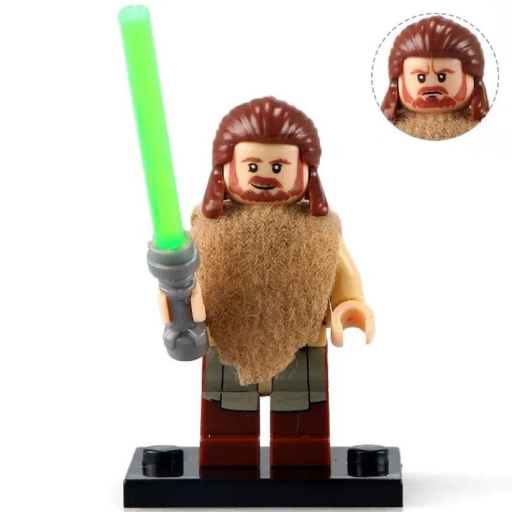 lego minifigure Star Wars Minifigure Qui-Gon Jinn Star Wars building block bricks toys lego minifigure Star Wars Minifigure Qui-Gon Jinn Star Wars building block bricks toys