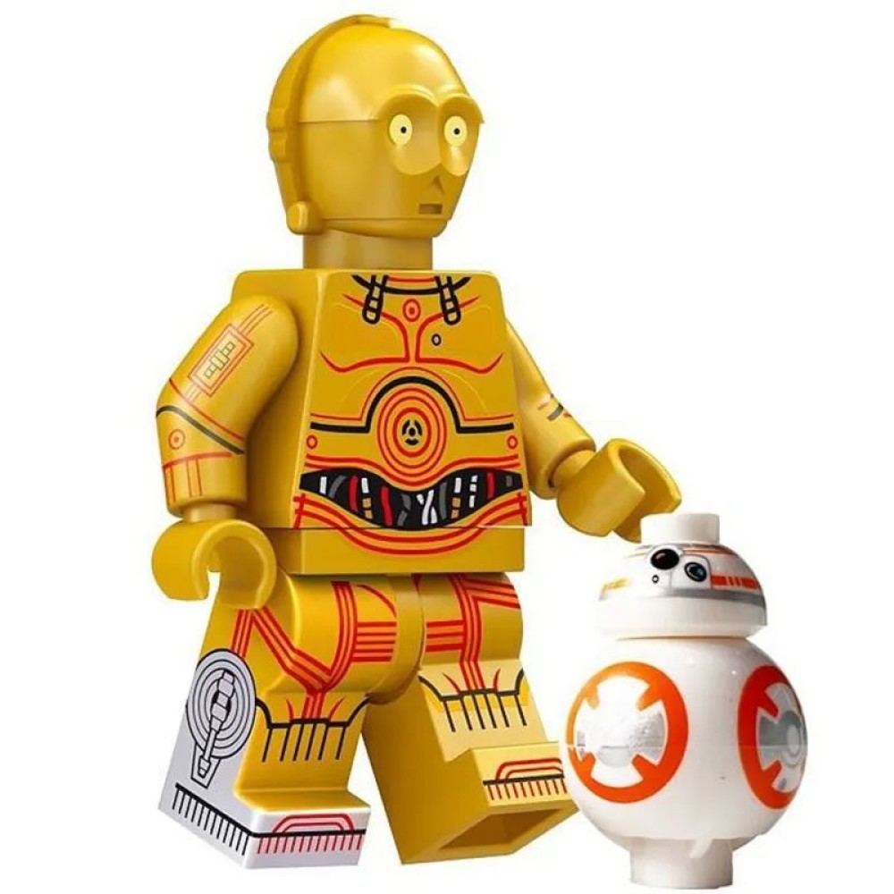 lego minifigure Star Wars Minifigure C3PO and BB8 Star Wars building block bricks toys lego minifigure Star Wars Minifigure C3PO and BB8 Star Wars building block bricks toys