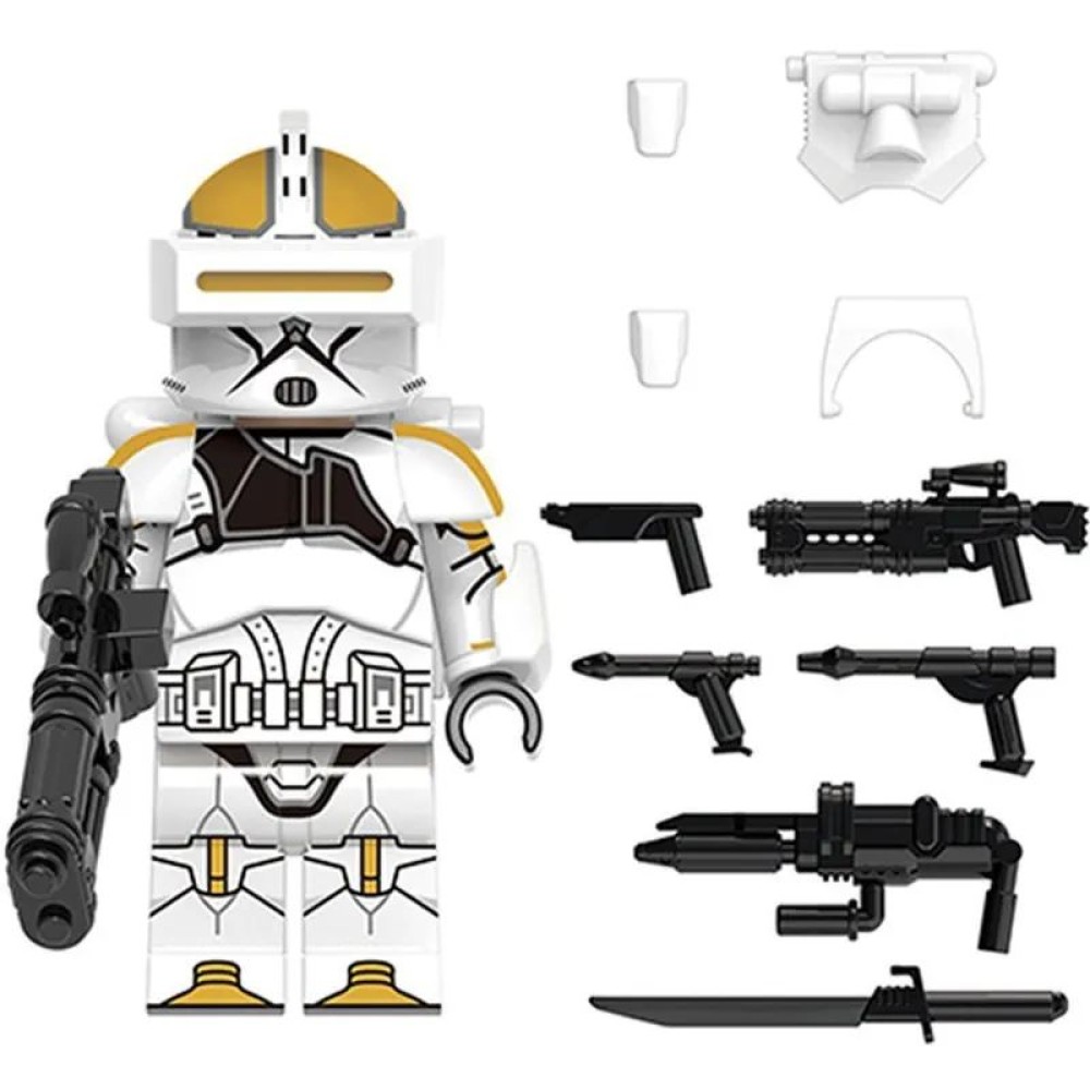 lego minifigure Star Wars Minifigure Clone Trooper 13th Battalion Star Wars building block bricks toys lego minifigure Star Wars Minifigure Clone Trooper 13th Battalion Star Wars building block bricks toys