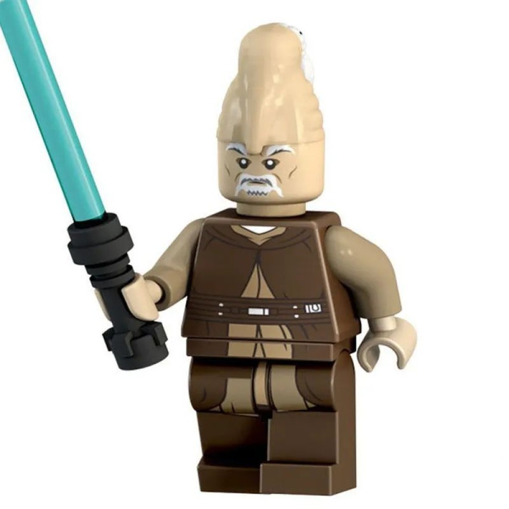 lego minifigure Star Wars Minifigure Jedi Qui-Gon Jinn Star Wars building block bricks toys lego minifigure Star Wars Minifigure Jedi Qui-Gon Jinn Star Wars building block bricks toys