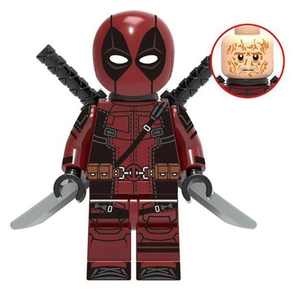lego minifigure Marvel Minifigure Deadpool Marvel building block bricks toys