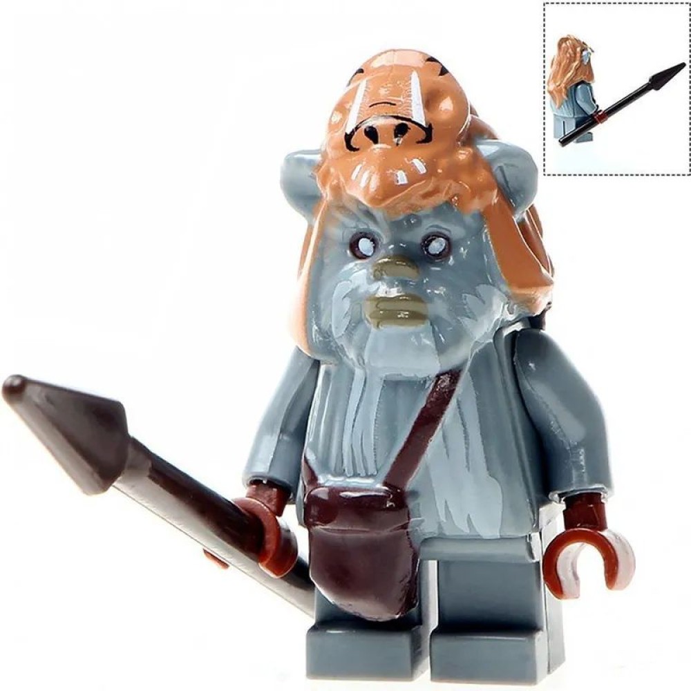 lego minifigure Star Wars Minifigure Ewok Star Wars building block bricks toys lego minifigure Star Wars Minifigure Ewok Star Wars building block bricks toys