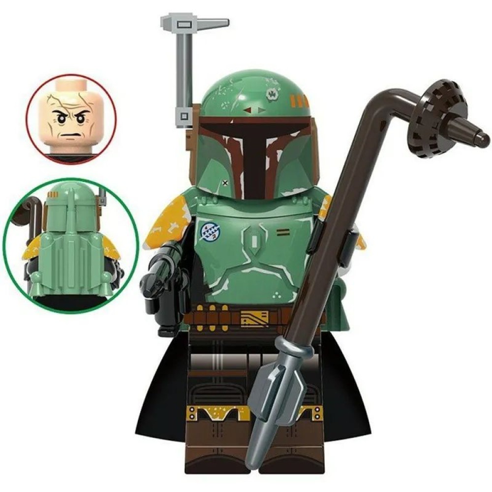 lego minifigure Star Wars Minifigure Boba Fett Star Wars building block bricks toys lego minifigure Star Wars Minifigure Boba Fett Star Wars building block bricks toys