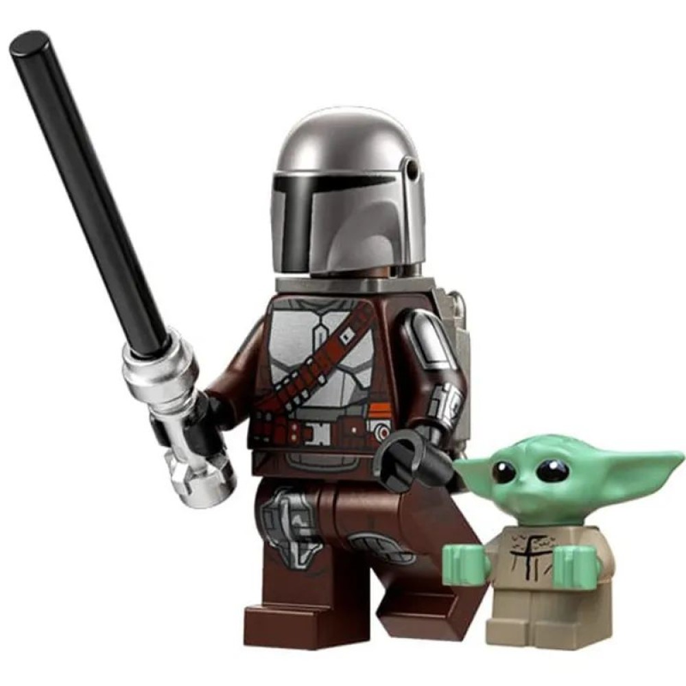 lego minifigure Star Wars Minifigure Mandalorian and Grogu Star Wars building block bricks toys lego minifigure Star Wars Minifigure Mandalorian and Grogu Star Wars building block bricks toys