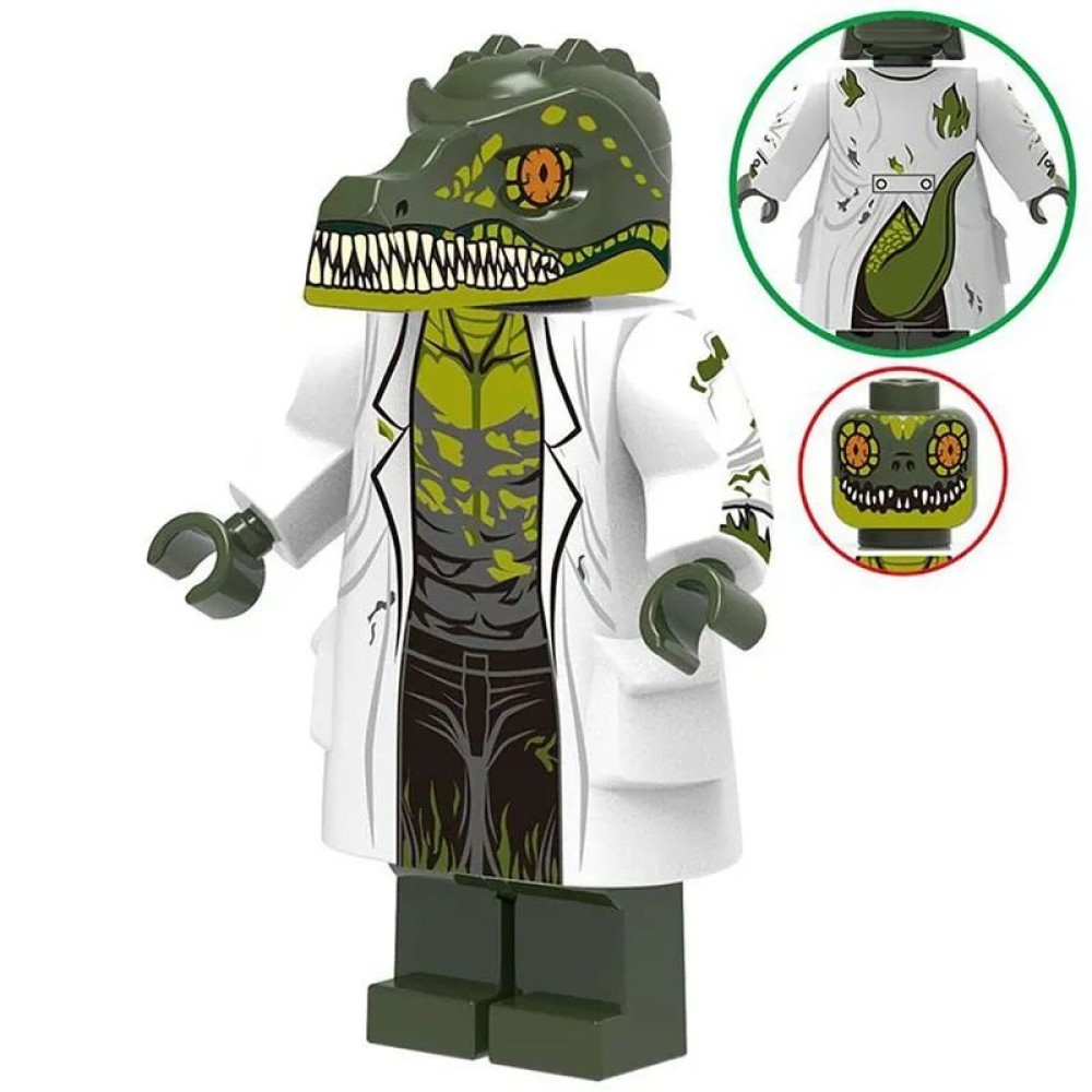 lego minifigure Marvel Minifigure Dr. Curt Connors Lizard Marvel building block bricks toys
