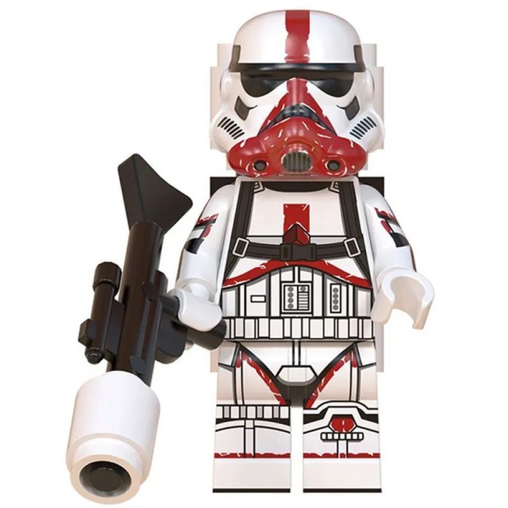 lego minifigure Star Wars Minifigure Flametrooper Star Wars building block bricks toys lego minifigure Star Wars Minifigure Flametrooper Star Wars building block bricks toys