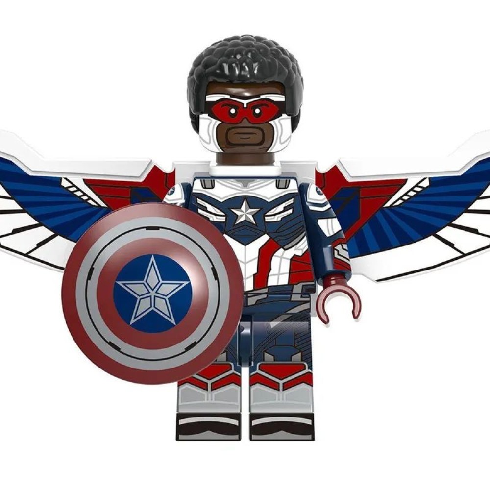 lego minifigure Marvel Minifigure New Captain America Sam Wilson Marvel building block bricks toys