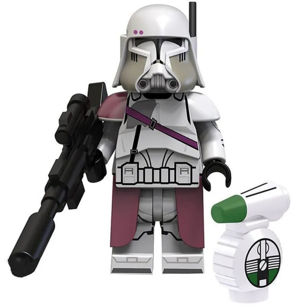 lego minifigure Star Wars Minifigure Commander Baccara with a droid Star Wars building block bricks toys lego minifigure Star Wars Minifigure Commander Baccara with a droid Star Wars building block bricks toys