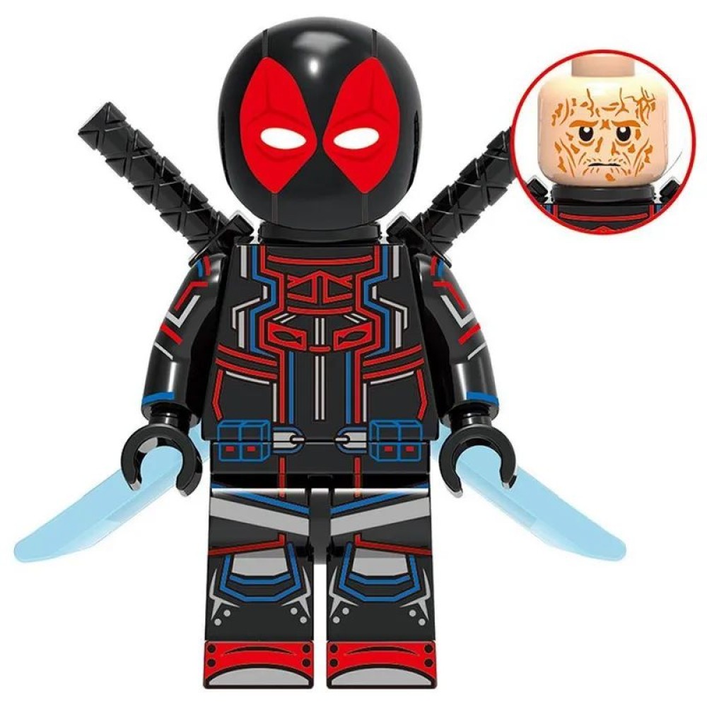 lego minifigure Marvel Minifigure Deadpool (Deadpool) Marvel building block bricks toys lego minifigure Marvel Minifigure Deadpool (Deadpool) Marvel building block bricks toys
