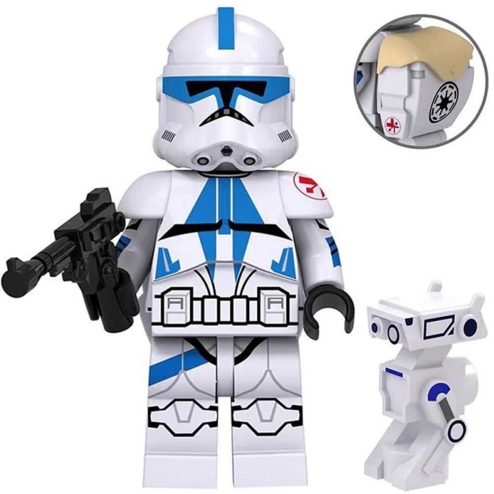 lego minifigure Star Wars Minifigure Clone Medic with Droid Star Wars building block bricks toys lego minifigure Star Wars Minifigure Clone Medic with Droid Star Wars building block bricks toys