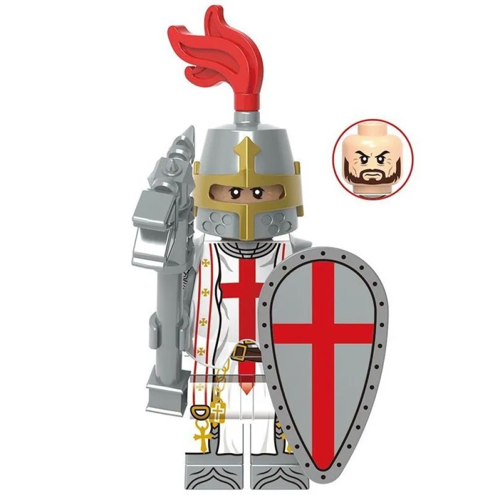 lego minifigure Minifigure Castle Knights Crusader warrior priest Minifigures building block bricks toys lego minifigure Minifigure Castle Knights Crusader warrior priest Minifigures building block bricks toys