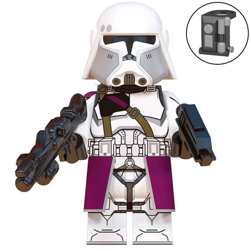 lego minifigure Star Wars Minifigure Commander Bacara Star Wars building block bricks toys lego minifigure Star Wars Minifigure Commander Bacara Star Wars building block bricks toys