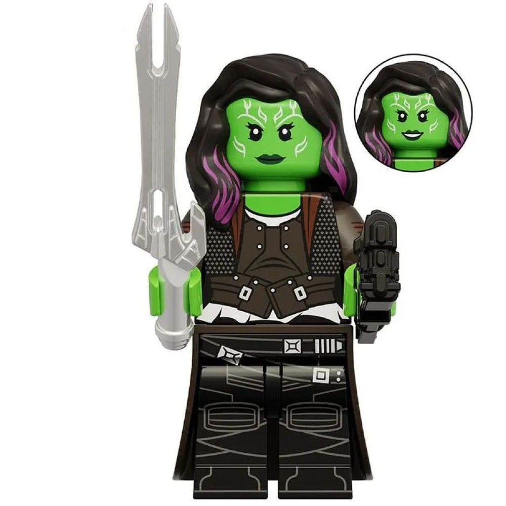 lego minifigure Marvel Minifigure Gamora (Guardians of the Galaxy 3) Marvel building block bricks toys
