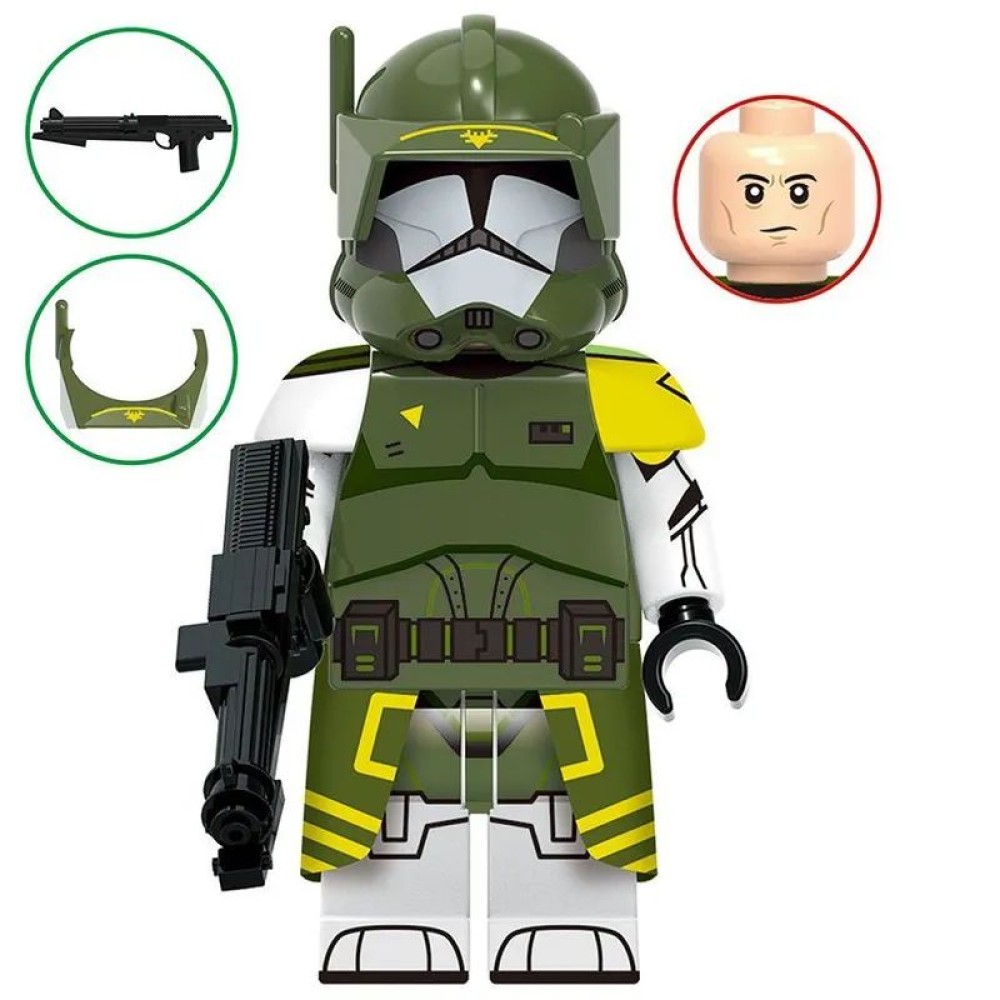 lego minifigure Star Wars Minifigure Clone Commander Dume Star Wars building block bricks toys lego minifigure Star Wars Minifigure Clone Commander Dume Star Wars building block bricks toys