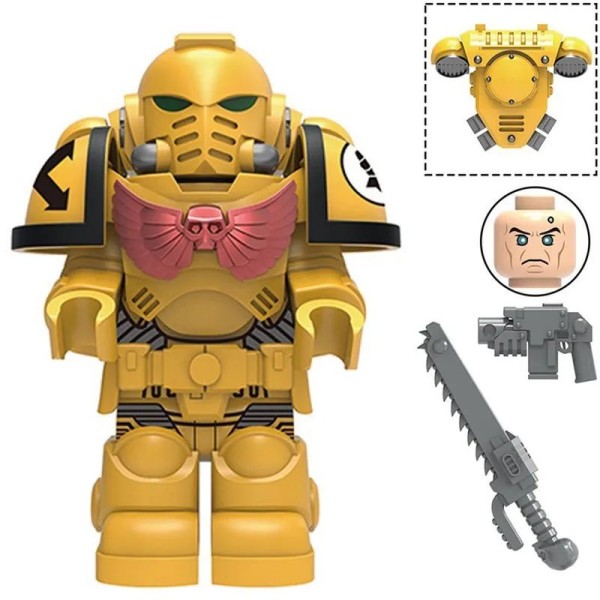 Warhammer 40k Minifigure Imperial Fists Space Marine Warhammer 40k Minifigure Imperial Fists Space Marine