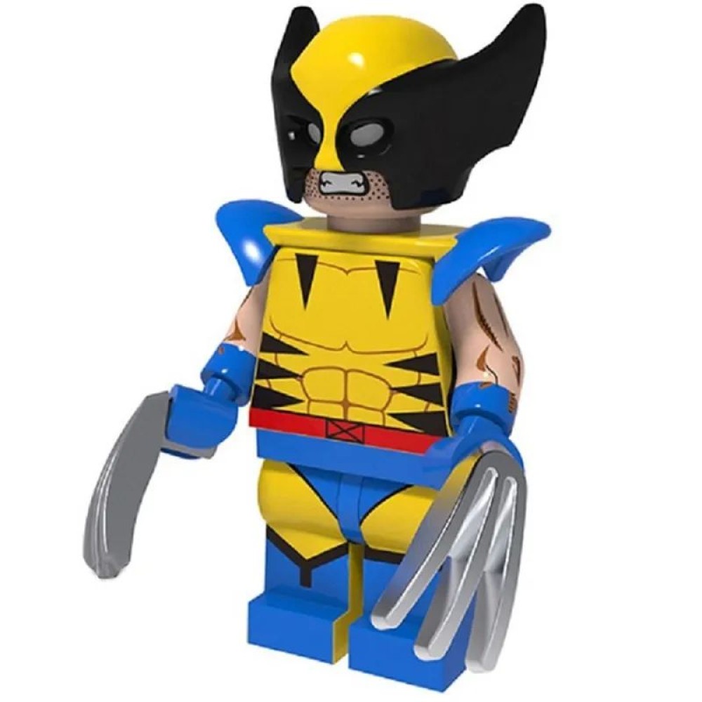 lego minifigure Marvel Minifigure Wolverine Marvel building block bricks toys