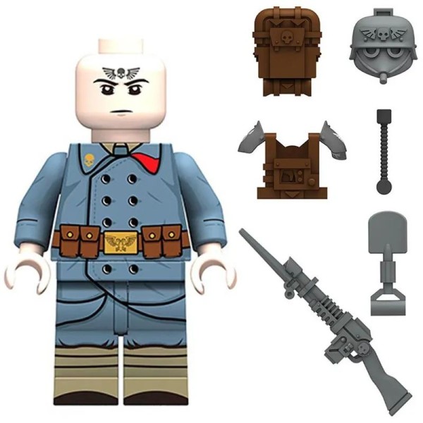 Warhammer 40k Minifigure Imperial Guard Soldier Warhammer 40k Minifigure Imperial Guard Soldier