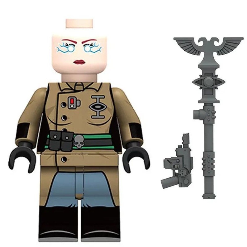 lego minifigure Warhammer 40k Minifigure Imperial Guard Psyker Minifigures building block bricks toys