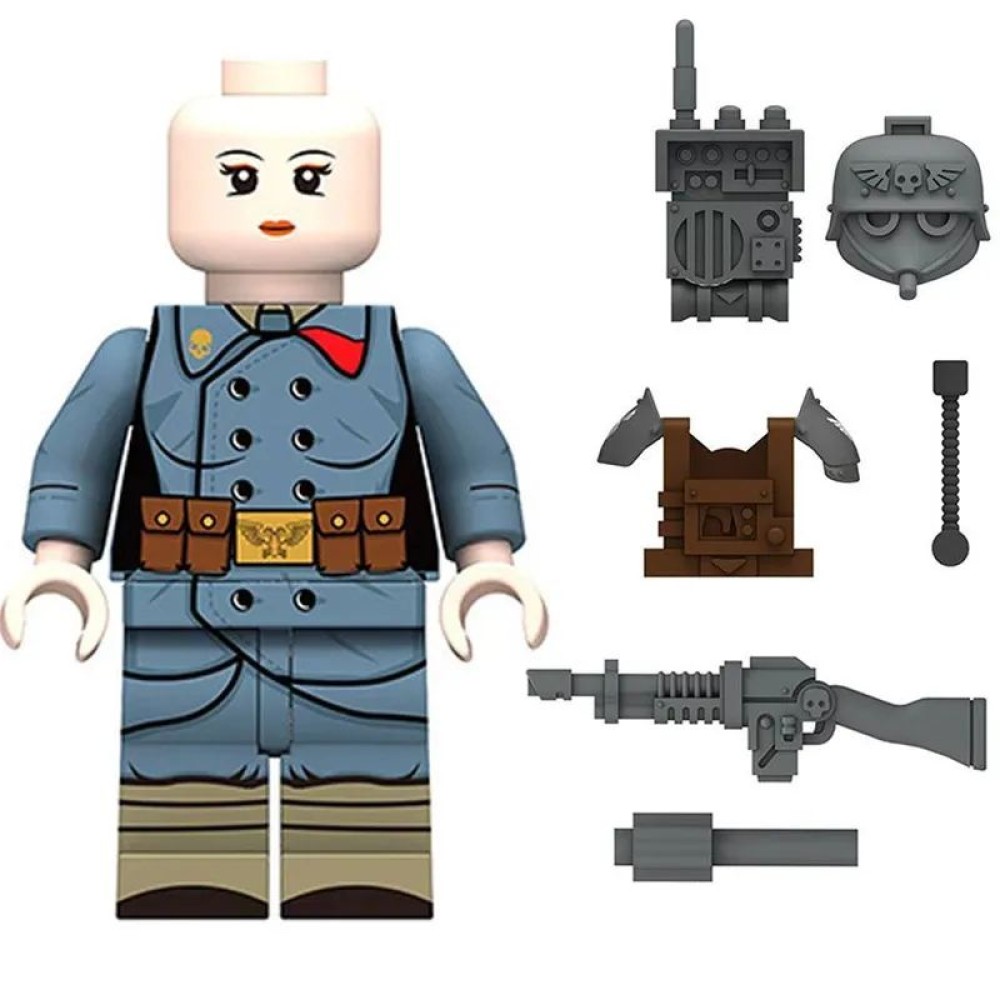 lego minifigure Warhammer 40k Minifigure Imperial Guard Signalman Minifigures building block bricks toys