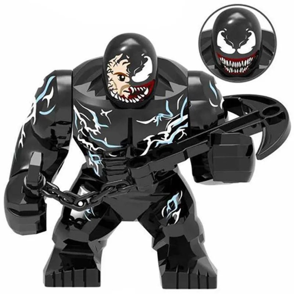 lego minifigure Large Marvel Minifigure Venom Marvel building block bricks toys