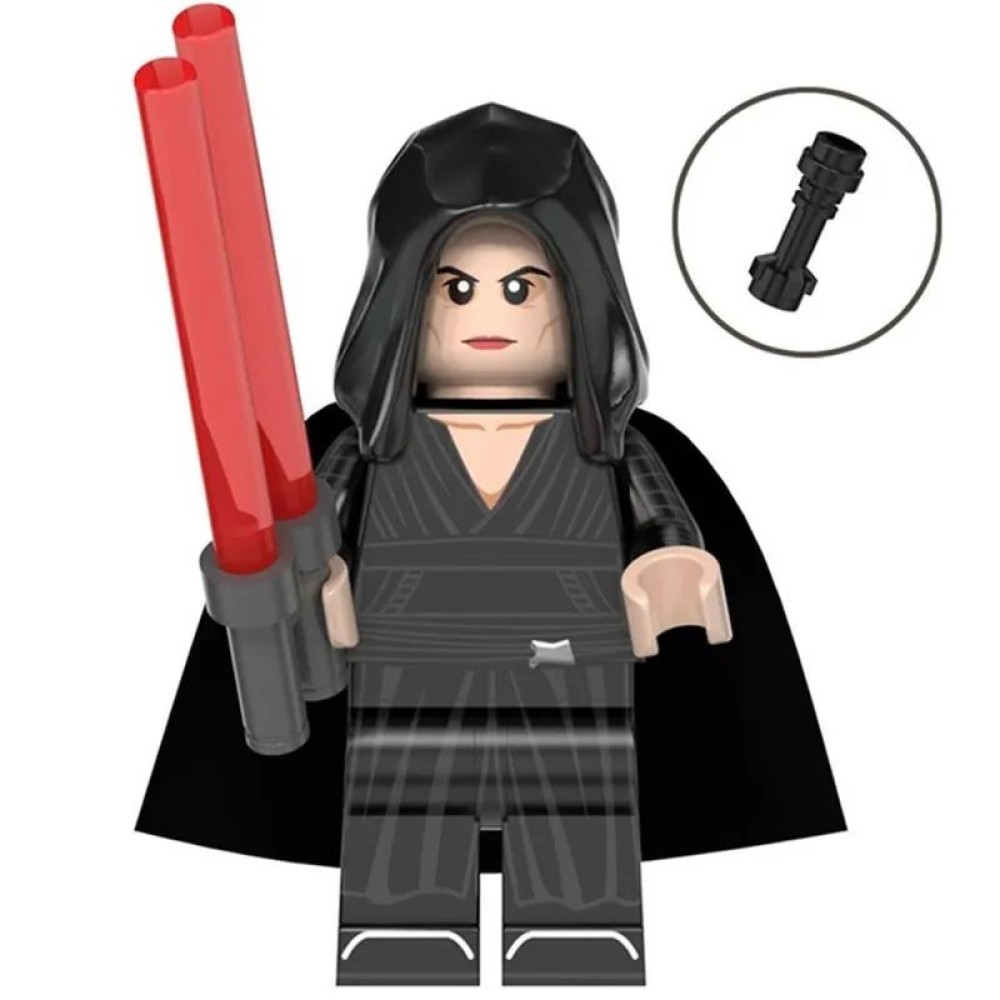 lego minifigure Star Wars Minifigure Rey on the dark side Star Wars building block bricks toys lego minifigure Star Wars Minifigure Rey on the dark side Star Wars building block bricks toys