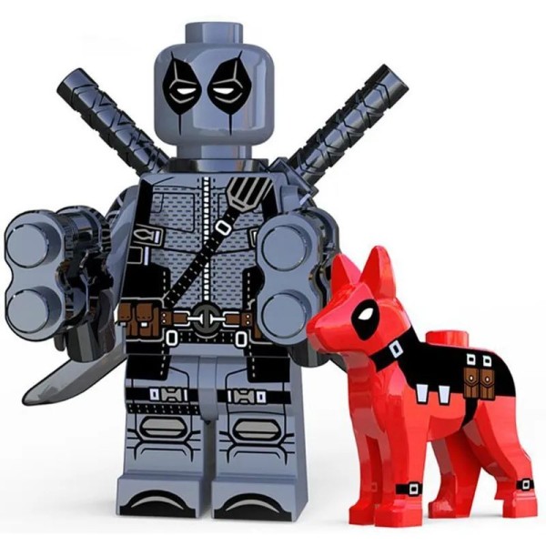 Marvel Minifigure Deadpool (Deadpool) with a dog