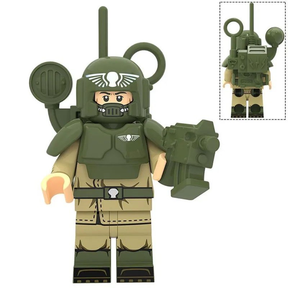 lego minifigure Warhammer 40k Minifigure Astra Militarum Imperial Guardsman Minifigures building block bricks toys