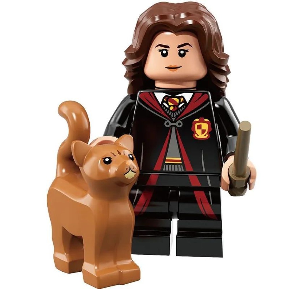lego minifigure Minifigure of Harry Potter Hermione Granger and cat Crookshanks Minifigures building block bricks toys