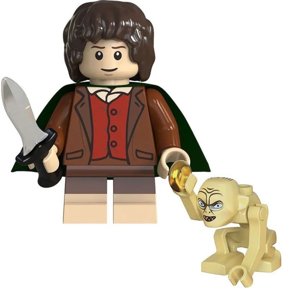 lego minifigure The Lord of the Rings Minifigure Hobbit Frodo Baggins and Gollum Minifigures building block bricks toys