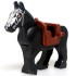 Minifigure Castle Knights Black Knight on a horse