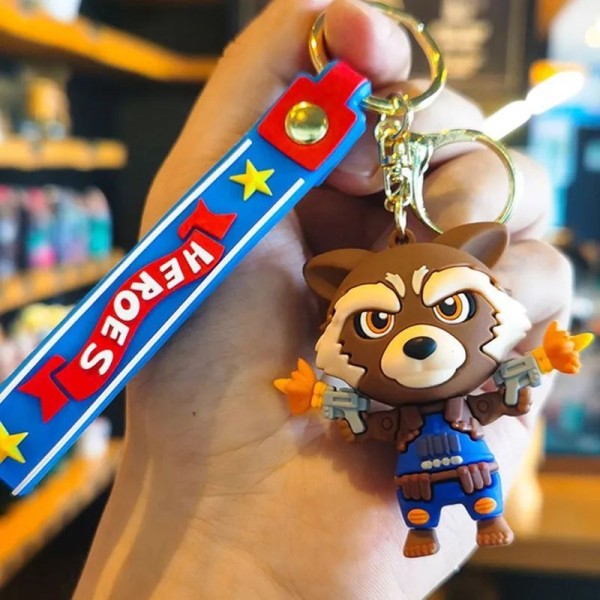 Raccoon Rocket Guardians of the Galaxy Keychain