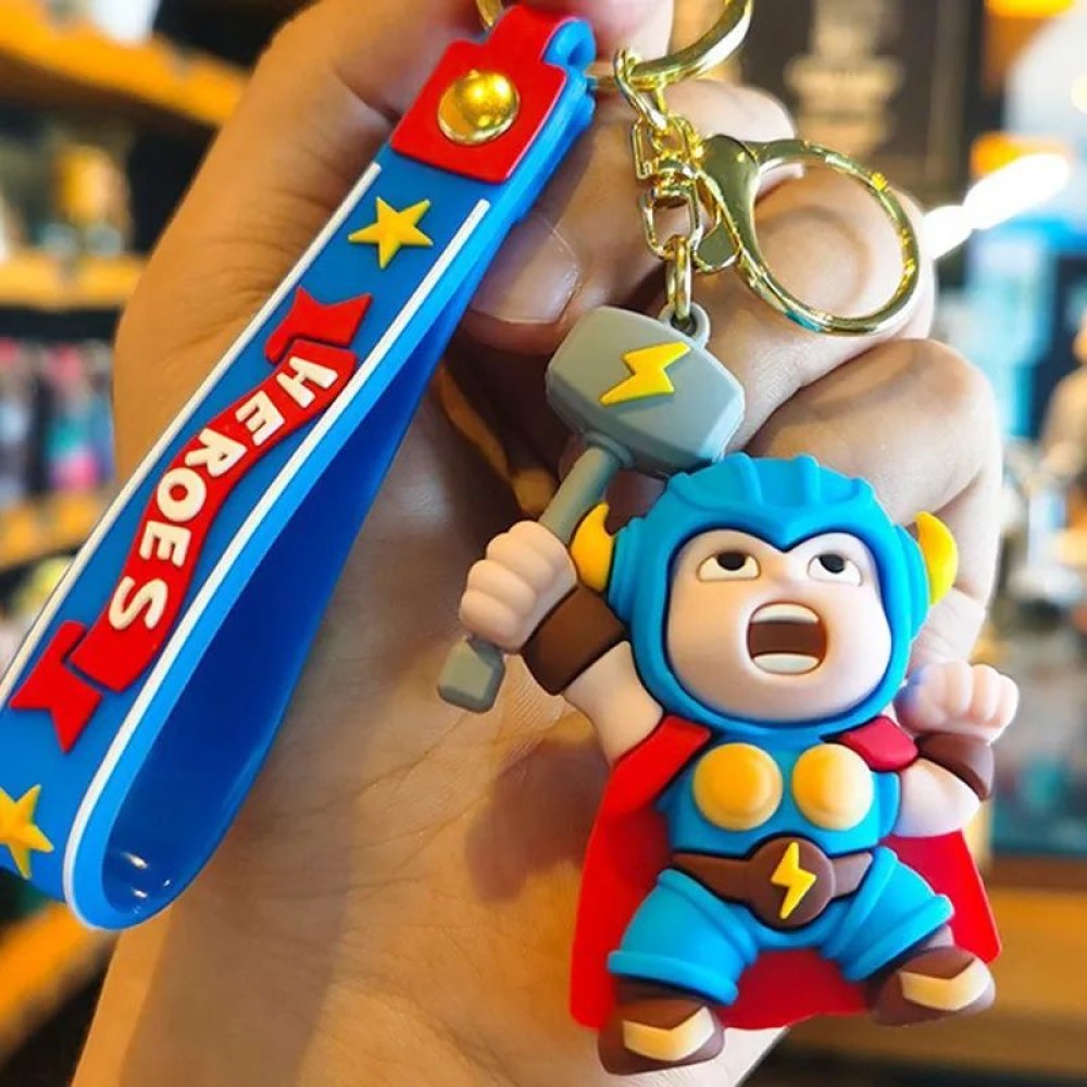 lego minifigure Thor Keychain Marvel Minifigures building block bricks toys