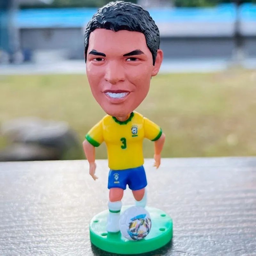 lego minifigure Soccerwe Minifigure of Football Player Thiago Silva (Brazil National Team) Minifigures building block bricks toys lego minifigure Soccerwe Minifigure of Football Player Thiago Silva (Brazil National Team) Minifigures building block bricks toys