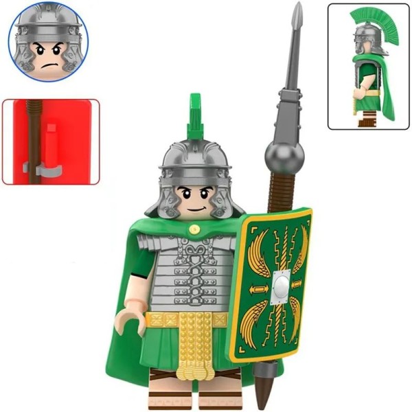 Minifigure Castle Knights Roman heavy infantry green Minifigure Castle Knights Roman heavy infantry green