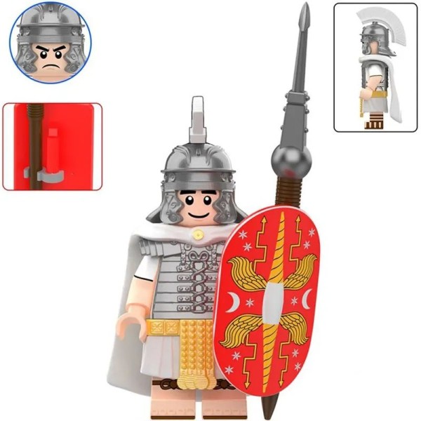 Minifigure Castle Knights Roman heavy infantry white Minifigure Castle Knights Roman heavy infantry white