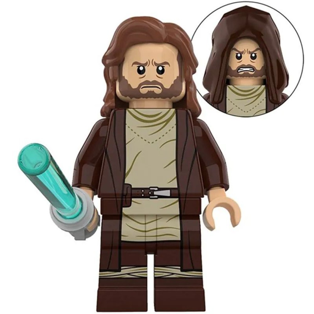 lego minifigure Star Wars Minifigure Obi-Wan Kenobi Star Wars building block bricks toys lego minifigure Star Wars Minifigure Obi-Wan Kenobi Star Wars building block bricks toys