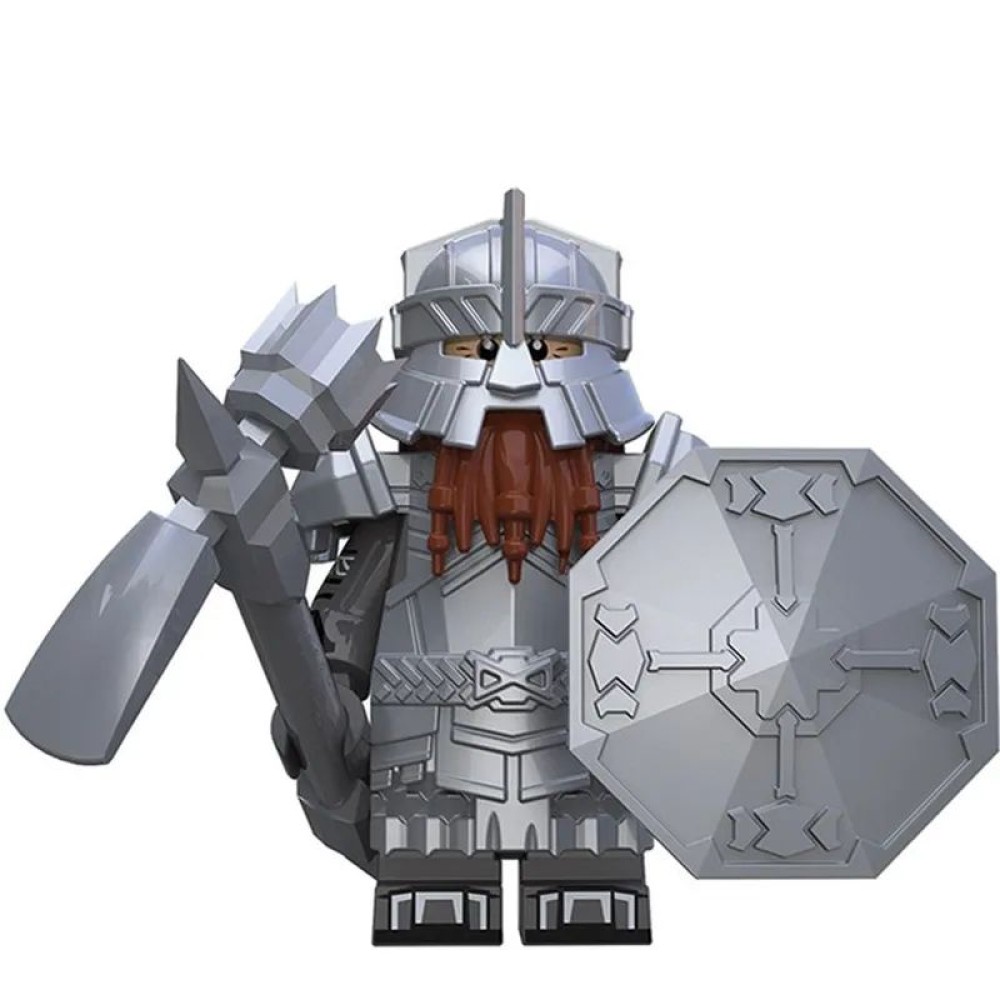 lego minifigure Lord of the Rings Minifigure Dwarf Warrior Minifigures building block bricks toys