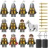 Minifigure Castle Knights Squad of 11 Knights and horse