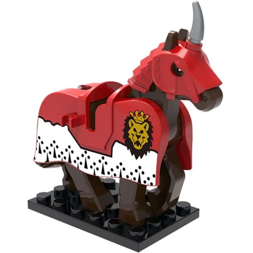 lego minifigure Minifigure Castle Knights Knights war horse Minifigures building block bricks toys