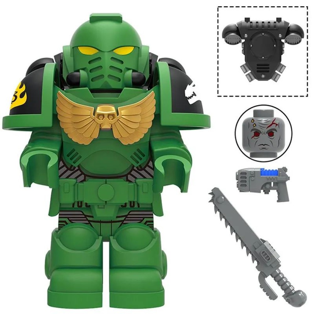 lego minifigure Warhammer 40k Minifigure Salamanders Space Marine Minifigures building block bricks toys