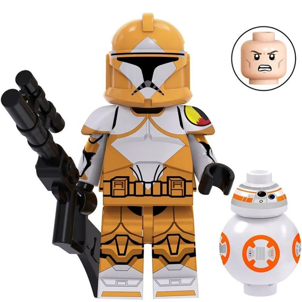 lego minifigure Star Wars Minifigure Sapper Stormtrooper with BB8 Droid Star Wars building block bricks toys